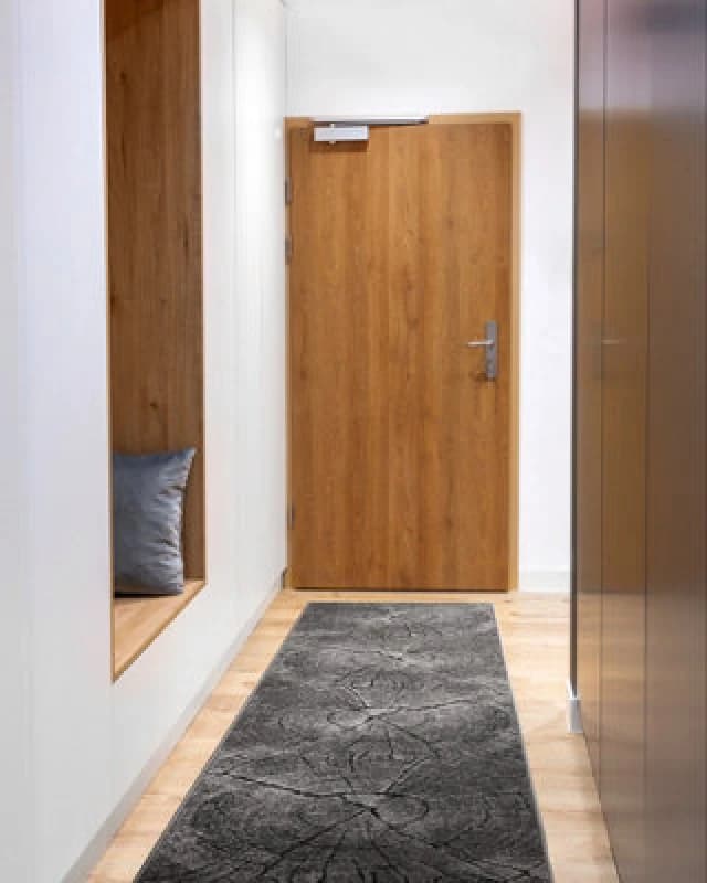 RugsX Runner Silver Tronko Tree Wood Grey 70Cm 70X120 Cm