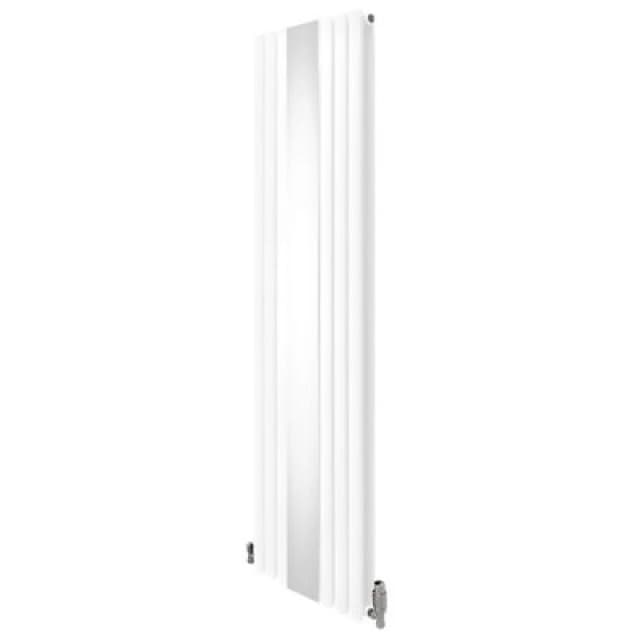 MONSTER-SHOP Oval Panel Radiator With Mirror 1800mm x 500mm & trv Chrome 5055986194132