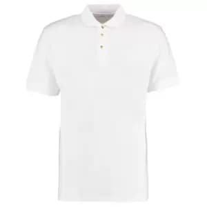 Kustom Kit Workwear Mens Short Sleeve Polo Shirt (XL) (White)