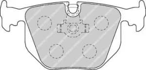 Ferodo FDB1483 Brake Pad Set Rear Axle Premier Car