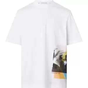 Calvin Klein Jeans Multi Layered Photoprint Tee - White