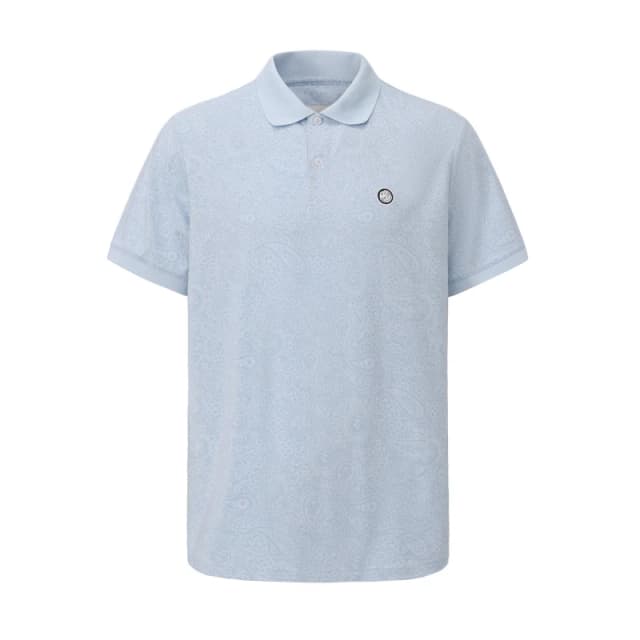 Pretty Green AOP Polo Mens Blue male Small