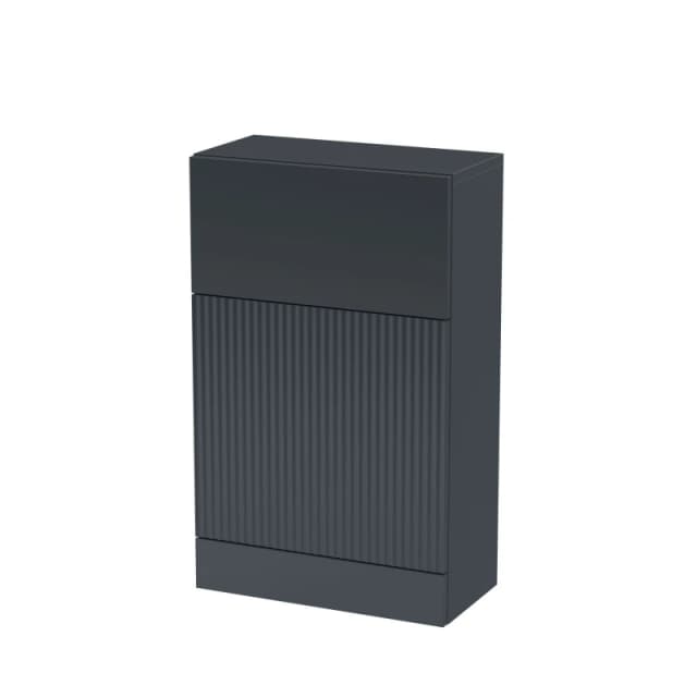 Balterley Fluted 500mm Floor Standing WC Unit - Dark Grey Grey Unisex