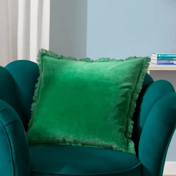 Gracie Cushion Emerald Green, Emerald Green / 45 x 45cm / Polyester Filled