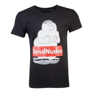 Family Guy - Sendnudes Mens Large T-Shirt - Black