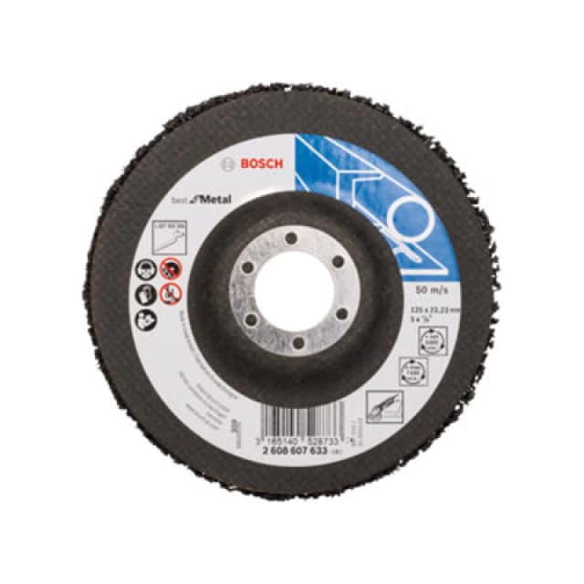 Bosch N377 Surface Cleaning Fleece Strip Disc 2608607633 Diameter: 125mm
