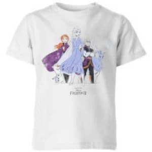 Frozen 2 Group Shot Kids T-Shirt - White - 11-12 Years