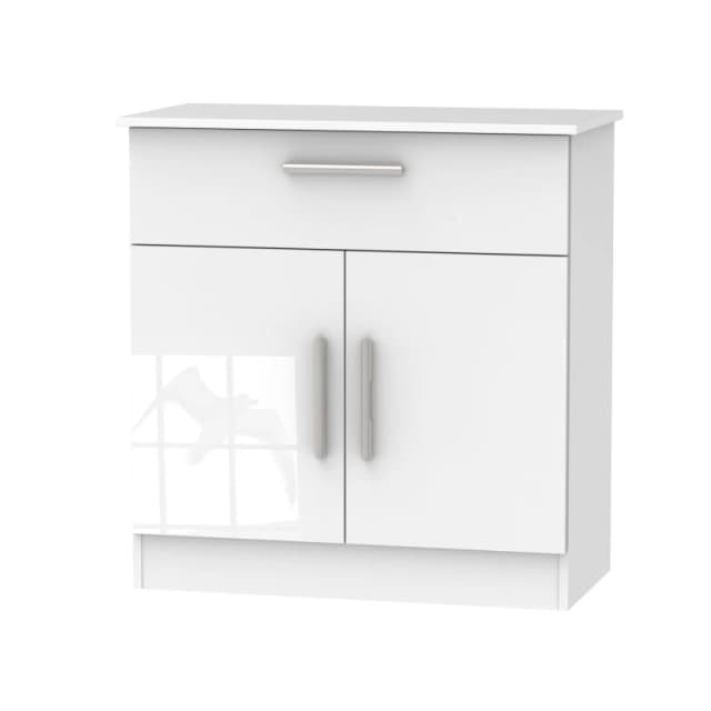 Ready Assembled 2 U Trent 1 Drawer 2 Door Sideboard (Ready Assembled) White