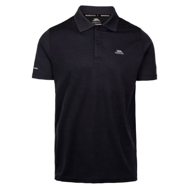 Trespass Trespass Men Mckay Active Polo Shirt in Dark Brown Size: large Dark Brown L Male 5063703806138