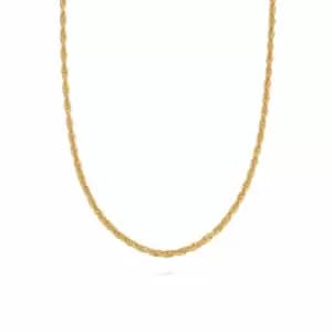 Daisy London Jewellery 18ct Gold Plated Sterling Silver Isla Rope Necklace 18ct Gold Plate