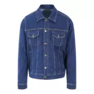 So Denim Mens Noah Denim Jacket (L) (Dark Blue Wash)