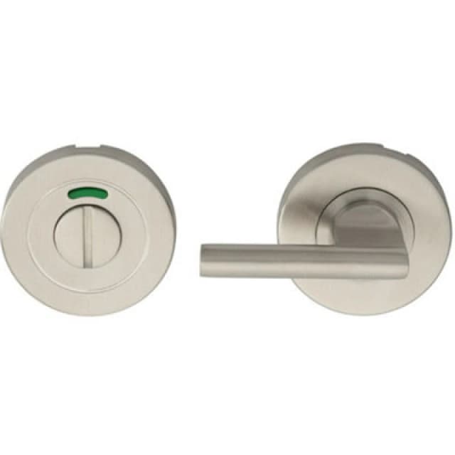 Loops Disabled Turn Lock And Release Handle With Indicator Satin Stainless Steel Metallics unisex