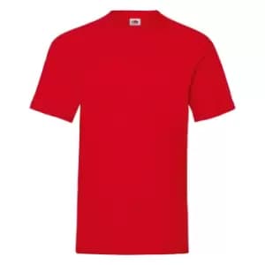 Fruit Of The Loom Mens Valueweight Short Sleeve T-Shirt (M) (Red)