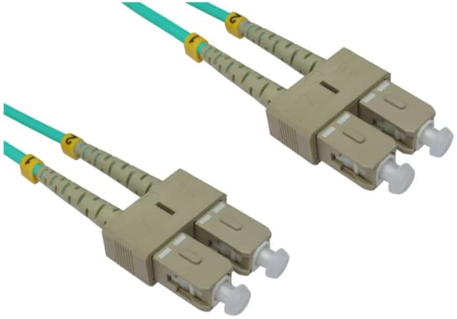 Cables Direct 1m OM3 Fibre Optic Cable, SC-SC (Multi-Mode)