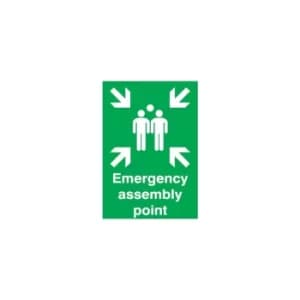 Emergency Assembly Point 420X297MM Self Adhesive