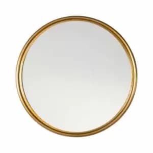 Crossland Grove Amsterdam Brass Round Wall Mirror - 990 X 40 X 990Mm
