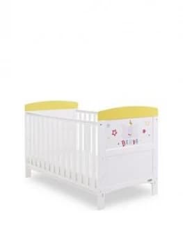 Obaby Dumbo Cot Bed - Circus, White