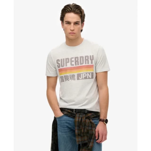 Superdry T-Shirt Superdry Japan Stripe Relaxed Gris Male S