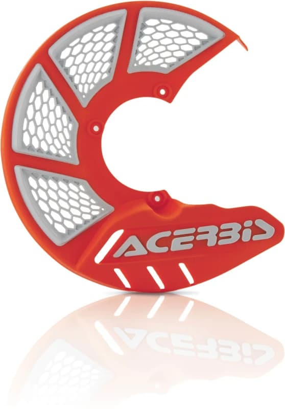 Acerbis X-Brake 2.0 245mm Front Disc Cover, white-orange for Men