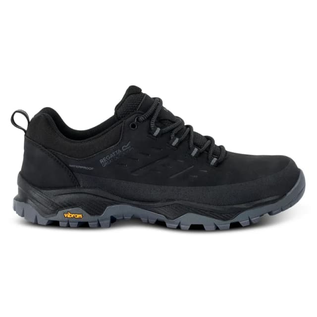 Regatta Mens Blake 'Low' Waterproof Breathable Walking Shoes in Black Size: 6 Black Male 6