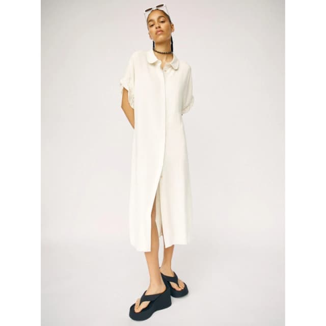 Object Tiana Shirt Dress - Cream Cream 8