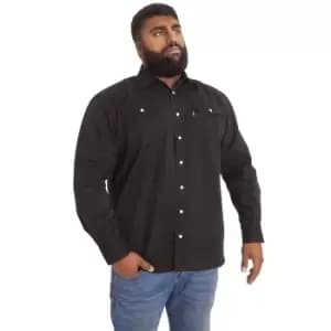 Duke Mens Kingsize Western Denim Shirt (1XL) (Stonewash)