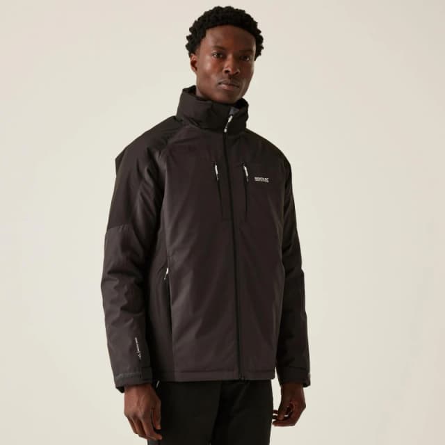 Regatta Winter Calderdale II Waterproof Jacket Ash/Black male S
