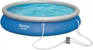 Bestway Fast Set 9,677L Swimming Paddling Pool Set 15' x 33"/4.57m x 84cm