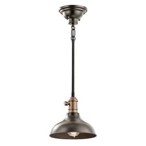 1 Light Mini Dome Ceiling Pendant Light Brass, E27