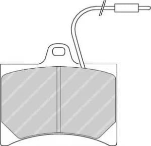 Ferodo FDB253 Brake Pad Set Front Axle Premier Car