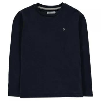 Farah Denny Long Sleeve T-Shirt - Navy Blazer