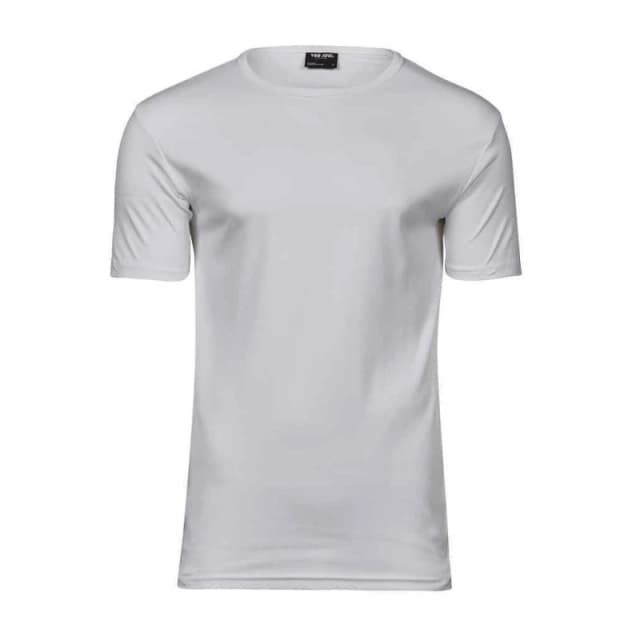 TEE JAYS Mens Interlock T-Shirt in White Size: Small White Male S