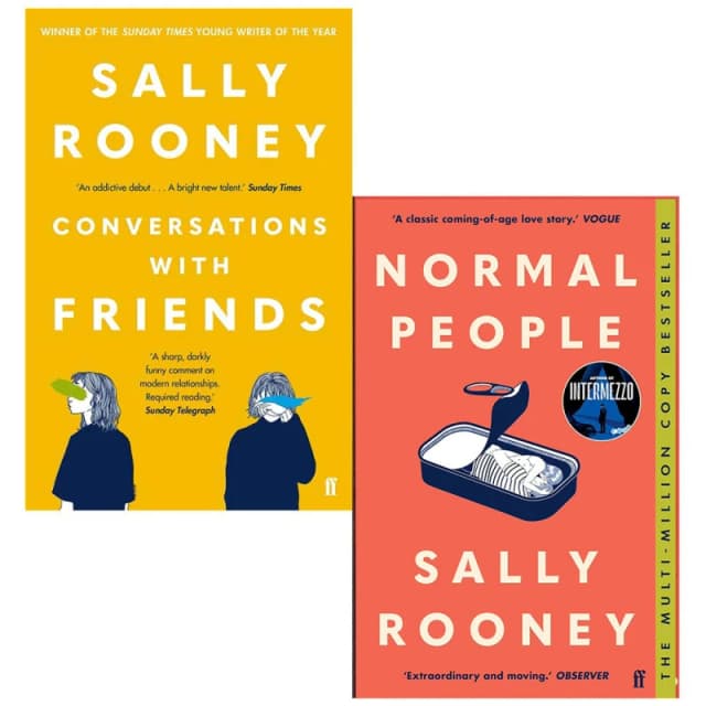 Sally Rooney Conversations With Friends And Normal People Complete 2 Book Collection Sally Rooney Books