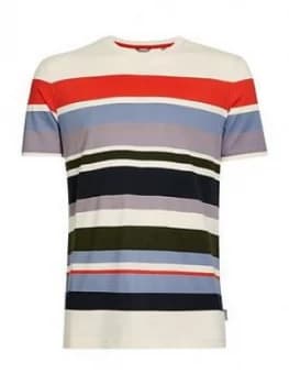 Ted Baker Wakey Stripe T-Shirt, Natural, Size 2, Men