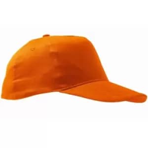 SOLS Unisex Sunny 5 Panel Baseball Cap (ONE) (Orange)
