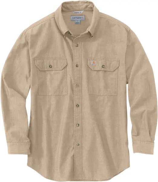 Carhartt Loose Fit Midweight Chambray Shirt, beige, Size L