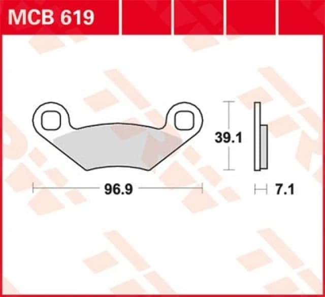 TRW MCB619 Brake pad set Brake Pad Set,disc brake (402)