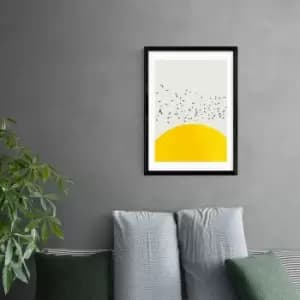 East End Prints A Thousand Birds Print Yellow