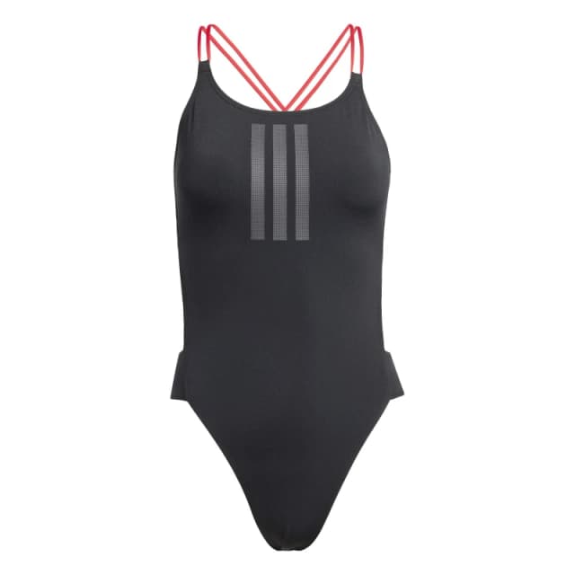 adidas Ripstream 3-Stripes X-Back Swimsuit Black female 8 (XS)