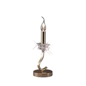 Nydia Table Lamp E14 French Gold/Crystal