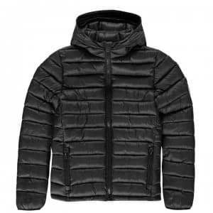SoulCal Micro Bubble Hooded Jacket Junior Boys - Black