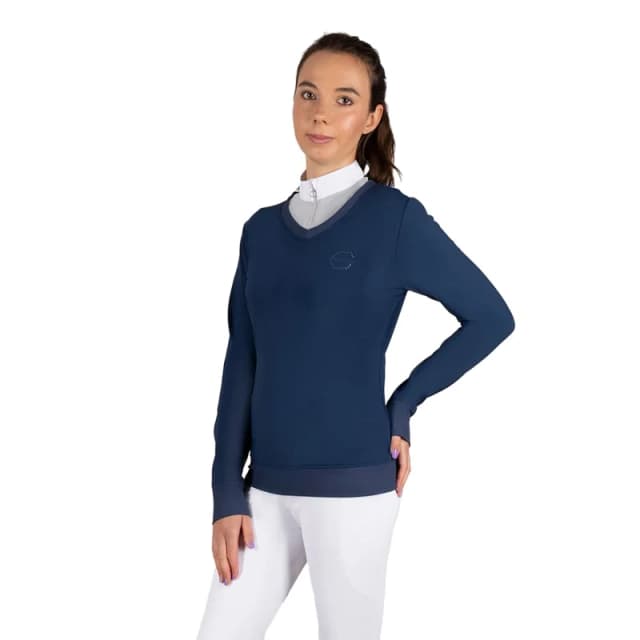 Coldstream Womens Crailing Performance Sweater Top in Blue Size: XS Blue Female XS