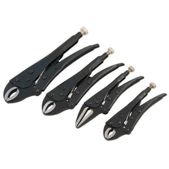 Toolzone 4 Piece Black Lock Pliers KDPWR132