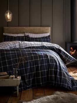Catherine Lansfield Cl Brushed Cotton Tartan Check Duvet Set - Ks