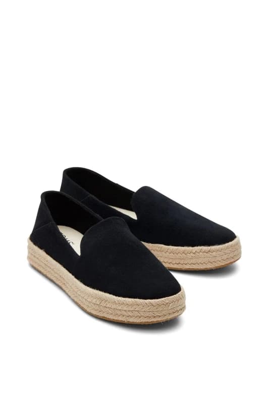 TOMS Womens Carolina Slipper in Black Size: 7 Black Female 7