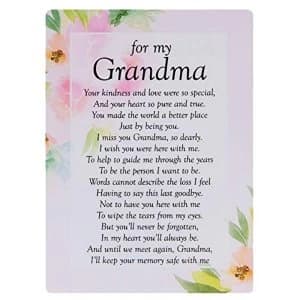 Graveside Memorial Cards - For My Grandma