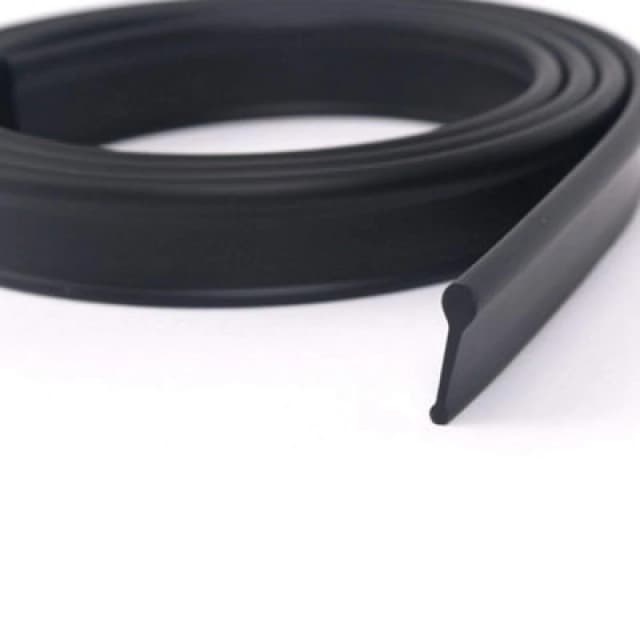 Nes Home Black 1200mm Soft Rubber Shower Door Seal for Folding Bath Screen Black