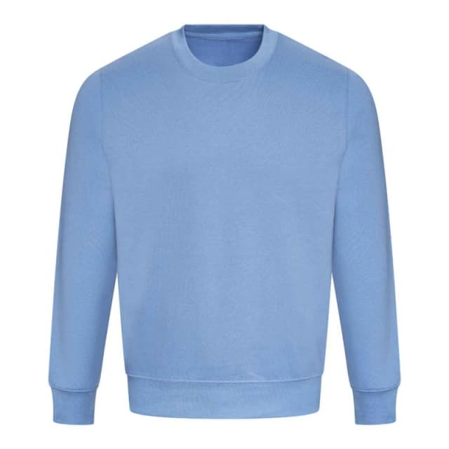 AWDis AWDis Men Just Hoods Crew Neck Plain Sweatshirt (280 GSM) in Blue Size: Medium Blue M Male 5063238652651