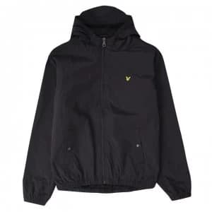 Lyle and Scott Zip Hooded Jacket - True Black