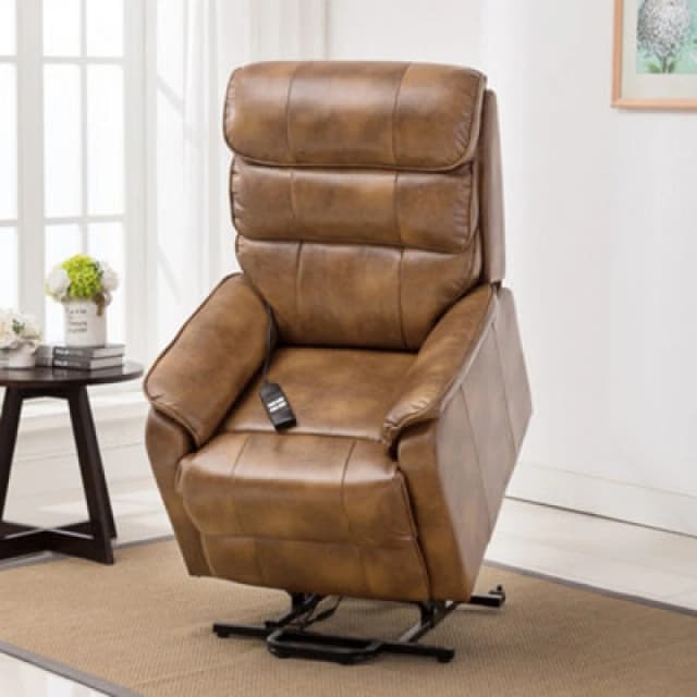 Buckingham Dual Motor Rise Recliner Chair - Tan 5.05574E+12